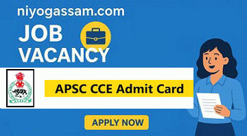 APSC CCE Admit Card 2026 Download Interview Call Letter