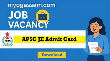 APSC JE Exam 2025 – Download PWRD Junior Engineer (Civil) Admit Card