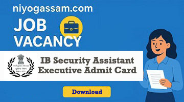 IB Security Assistant/Executive Admit Card 2025 – Download Tier I Exam Call Letter (4987 Posts)