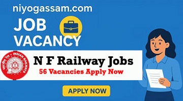 N F Railway Jobs 2024 – Sports Quota Notification, 56 Vacancies Apply Now
