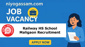 Railway HS School Maligaon Recruitment 2025 – Part-Time PGT and TGT Teaching Jobs