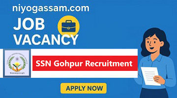Sankardev Shiksha Niketan Gohpur recruitment 2026 for faculty vacancies